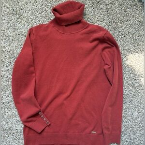 Tommy Hilfiger Women's Burnt Orange Turtleneck Sweater